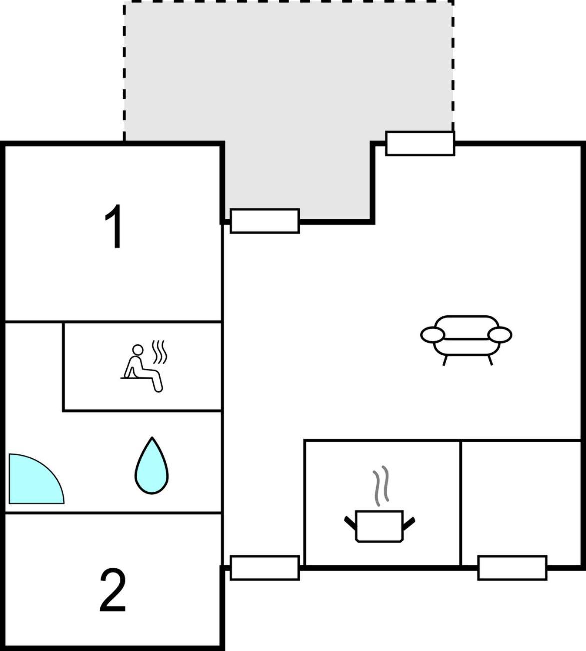 2 Bedroom Nice Home In เร็คลีน ภายนอก รูปภาพ